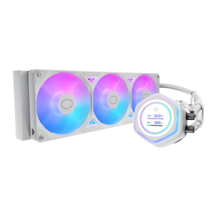 Sistema de Enfriamiento Liquido Cooler Master MasterLiquid 360 Atmos II LCD, Blanco, MLX-D36M-A25SZ-LW