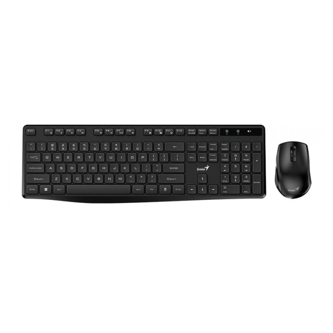 Kit Teclado y Mouse Inalambrico Genius KM8206S Multimedia, Black 31340017401 / Genius