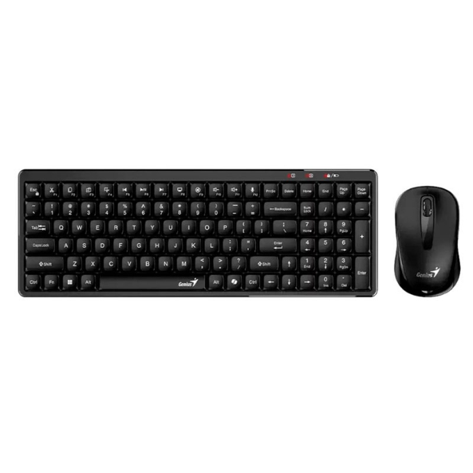 Kit Teclado y Mouse Inalambrico Genius LUXEMATE Q8100 Copilot, Black 31340019401 / Genius