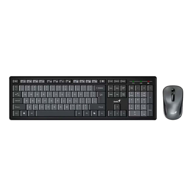 Kit Teclado y Mouse Inalambrico Genius Smart KM-8200 Copilot AI, Black 31340003420 / Genius