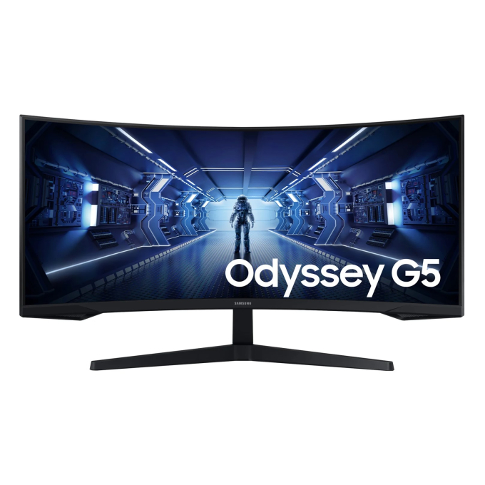 Monitor Samsung Odyssey G5 34pulgadas, 3440x1440 UW-QHD 165Hz 1ms, VA Curvo, Compatible con Montura VESA, C34G55TWWN / Samsung