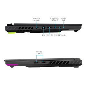 Laptop Gamer ASUS ROG STRIX G16, AMD Ryzen 9 8940HX, Memoria RAM 16GB DDR5, Disco Solido 512GB SSD, RTX 5060 8GB, Pantalla 16pulgadas 1920x1200 WUXGA 165Hz, Win11, G614PM-RV221W, 90NR0KW8-M00B80 / ASUS