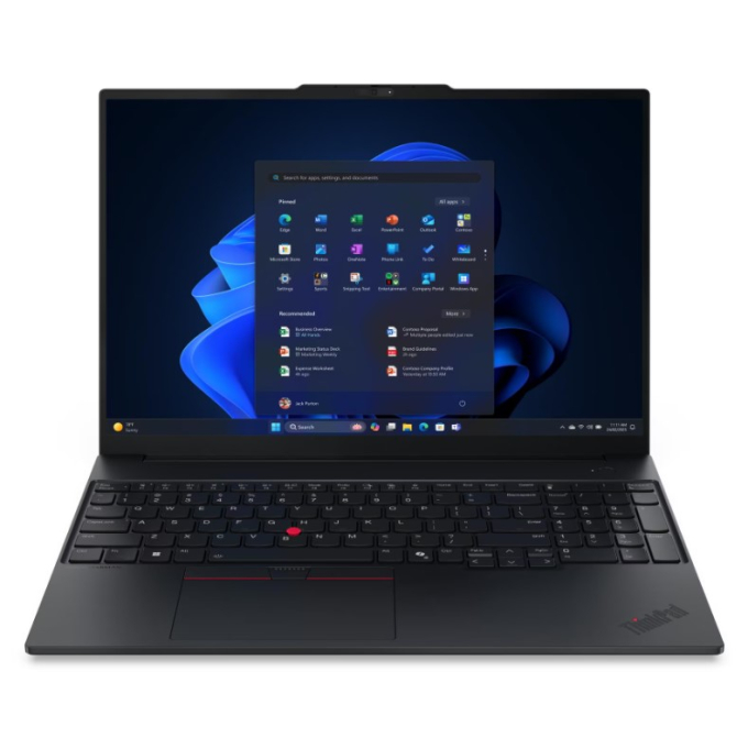 Laptop Lenovo ThinkPad E16 Gen 3, Intel Core Ultra9 185H, Memoria RAM 16Gb, Disco Solido 512Gb SSD, Pantalla 16pulgadas WUXGA, Win11 Pro / Lenovo
