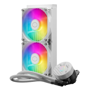 Sistema de Enfriamiento Liquido Cooler Master MasterLiquid 240L Core, Blanco, ARGB, MLW-D24M-A18PZ-RW / COOLER MASTER