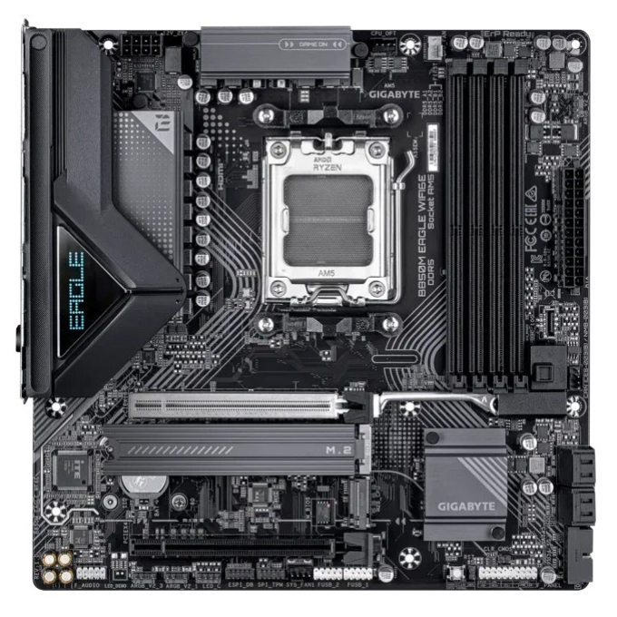 Placa Madre GIGABYTE B850M EAGLE WIFI6E, AMD B850, Socket AM5, mATX / Gigabyte