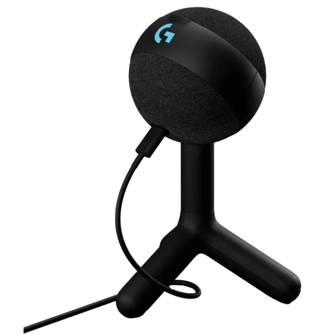 Microfono Logitech Yeti Orb, Cardioide, USB, Streaming, RGB LIGHTSYNC, Negro, 988-000550-P / LOGITECH