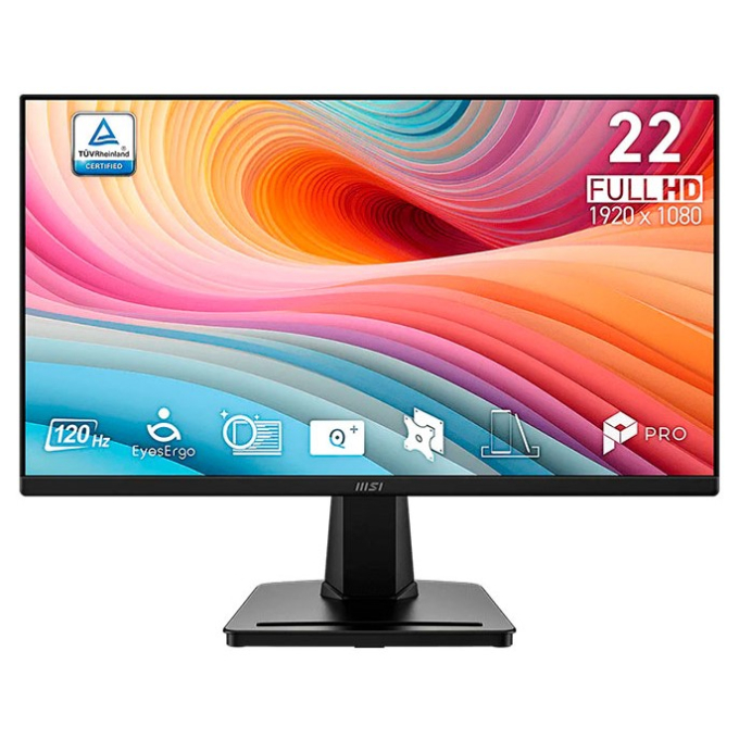 Monitor MSI PRO MP225 E12VL 22pulgadas, 1920x1080 Full HD 120Hz 1ms / MSI