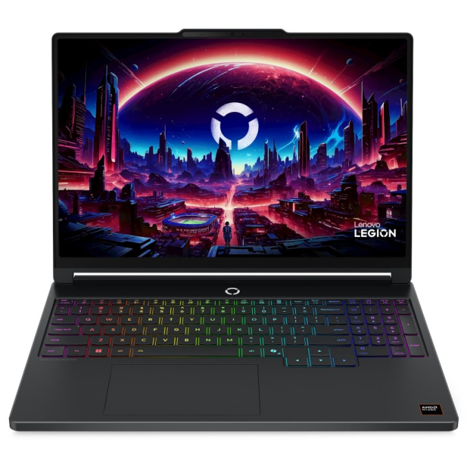 Laptop Lenovo Legion 5 Gaming, AMD Ryzen7 250, Memoria RAM 16Gb, Disco Solido 1Tb SSD, Video NVIDIA RTX 5060 8GB, Pantalla 15.3pulgadas 2560x1600 OLED, Win11, Negro, Teclado Retroiluminado / Lenovo