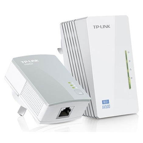 Kit extensor wifi TP-Link Powerline AV600, 2 adaptadores, 300 mbps,  cobertura 300 metros - Coolbox