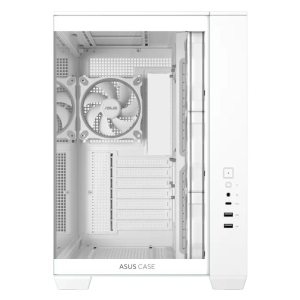 Case ASUS A32 PLUS, Formato ATX, Color Blanco, Iluminacion ARGB, Compatible con Motherboards Mini-ITX. / Asus