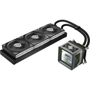 Refrigeracion Liquida AIO Steel Legend Dark 360, con Pantalla LCD / ASRock