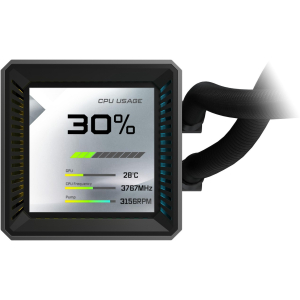 Refrigeracion Liquida AIO Steel Legend Dark 360, con Pantalla LCD / ASRock