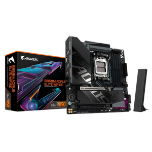Placa Madre Gigabyte B850M AORUS ELITE WIFI6E, Chipset AMD B850, Socket AM5, Micro-ATX / Gigabyte