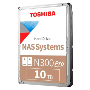 Disco Duro Interno Toshiba N300 Pro 10TB, 3.5pulgadas, NAS, 7200 RPM, HDWG71AXZSTB / TOSHIBA