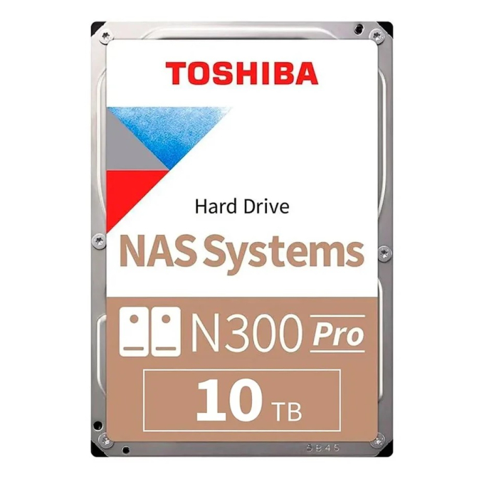 Disco Duro Interno Toshiba N300 Pro 10TB, 3.5pulgadas, NAS, 7200 RPM, HDWG71AXZSTB / TOSHIBA