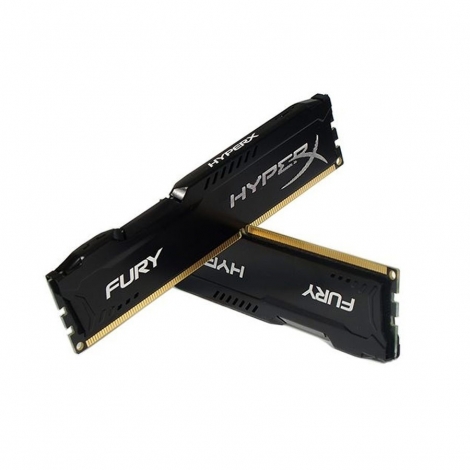 Memoria Ram Kingston HyperX Fury Black, 4GB, DDR3, 1600 MHz, CL10 - HX316C10FB/4 / KINGSTON