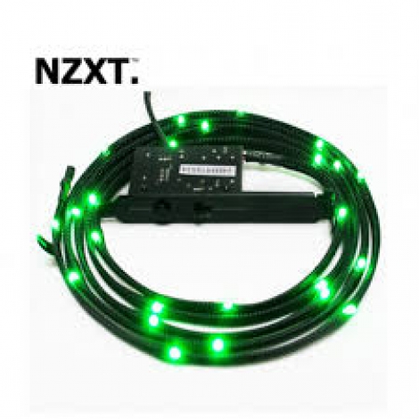 KIT CABLE LED NZXT SLEEVED 1MTS GREEN / NZXT