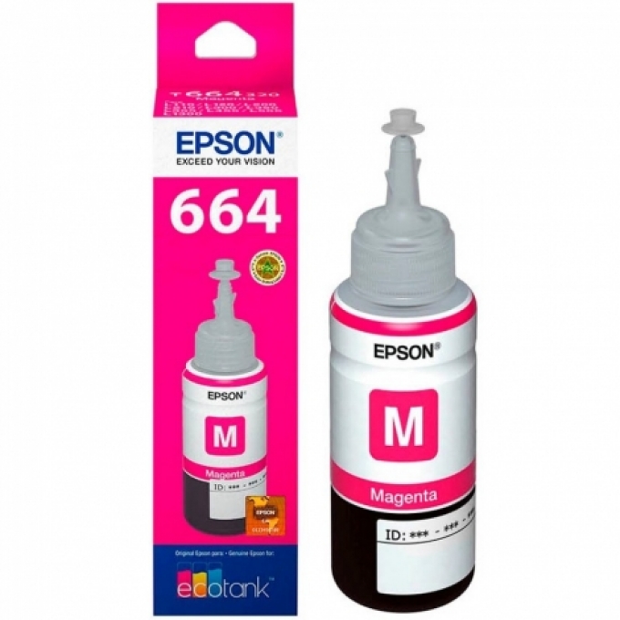 BOTELLA DE TINTA EPSON T664320 MAGENTA - 70ML - IMPRESORA L575 - L310 - L455 / EPSON