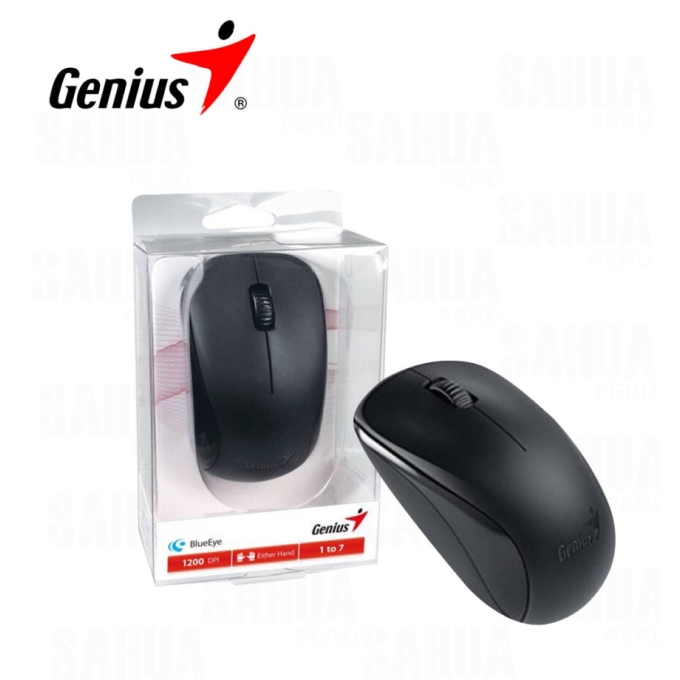 MOUSE GENIUS NX-7000 WIRELESS INALAMBRICO BLACK / GENIUS