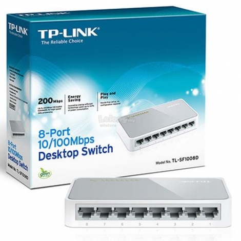 SWITCH TP-LINK 8 PUERTOS TL-SF1008D  10/100 MBPS / TP-LINK