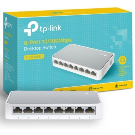 SWITCH TP-LINK 8 PUERTOS TL-SF1008D  10/100 MBPS / TP-LINK