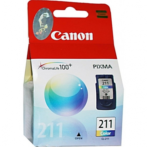 CARTUCHO DE TINTA Canon CL-211, Tricolor, 9 ml,