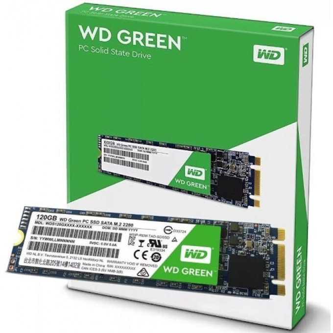 Disco Duro Solido SSD M.2 WESTERN DIGITAL VERDE 120GB / WESTERN DIGITAL