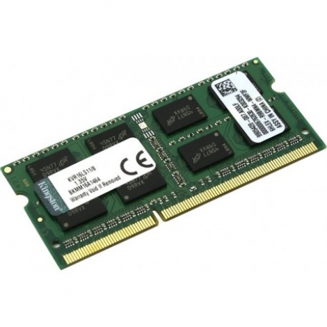 Memoria RAM Kingston 8Gb DDR3 SODIMM, 1600MHz, CL11 - Laptop / KINGSTON