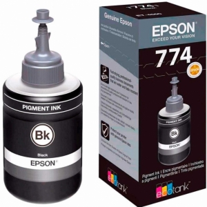 BOTELLA DE TINTA EPSON T774 - NEGRO - IMPRESORA M100 - L1455 - L656 - M205