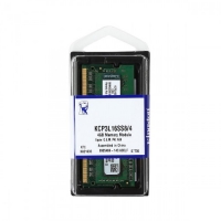 Memoria Ram Kingston KCP3L16SS8/4, 4 GB, DDR3, 1600 MHz, SODIMM / KINGSTON