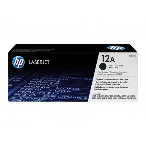 CARTUCHO ORIGINAL DE TONER NEGRO HP 12A LASERJET (Q2612A) / HP