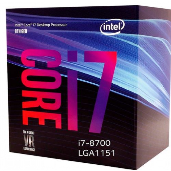 PROCESADOR INTEL CORE I7 I7-8700 HEXA-CORE (6 CORE) 3.20GHZ - 12MB CACHE (BX80684I78700) / Intel
