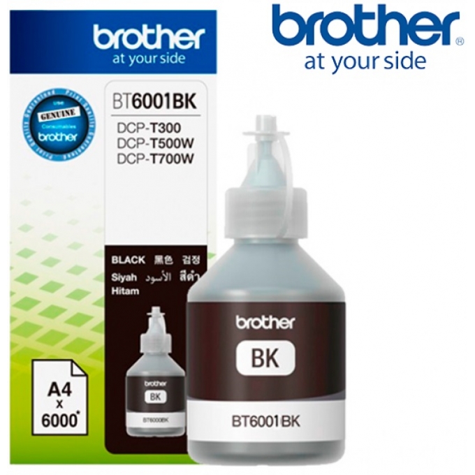 BOTELLA DE TINTA BROTHER BT6001BK NEGRO - IMPRESORA T310 - T510 - T710 (OFERTA) / BROTHER