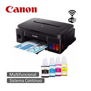 Impresora Canon Pixma G3110, Multifuncional, Sistema Tinta continua, Inalambrica Wifi, Negro 2315C004AB