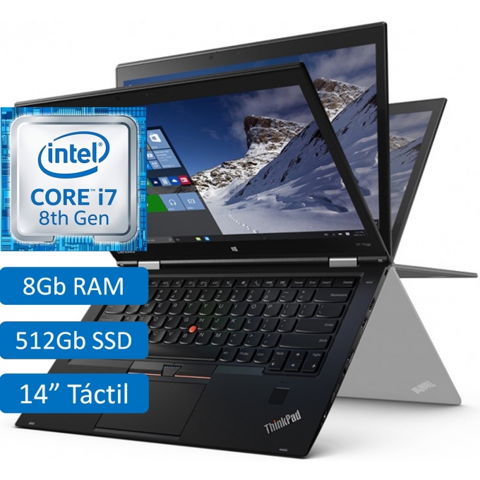Laptop Lenovo Thinkpad X1 Yoga 3rd i7-8550U - Memoria 8GB RAM - 512GB Disco SSD - Windows10 PRO - Pantalla 14pulgadas tactil - ULTRABOOK / LENOVO