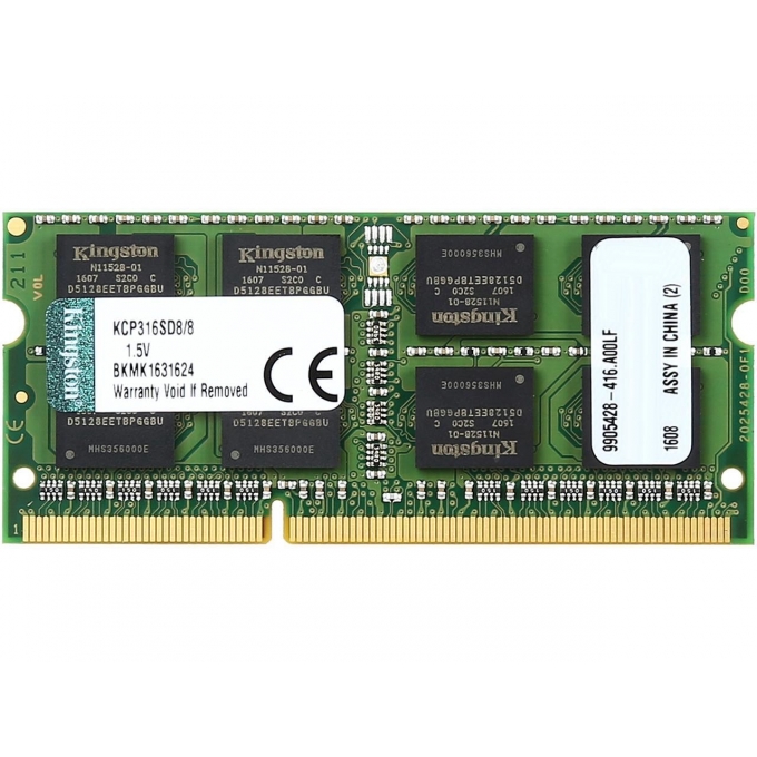 Memoria Ram SODIMM Kingston 8GB DDR3 1600 MHz / KINGSTON