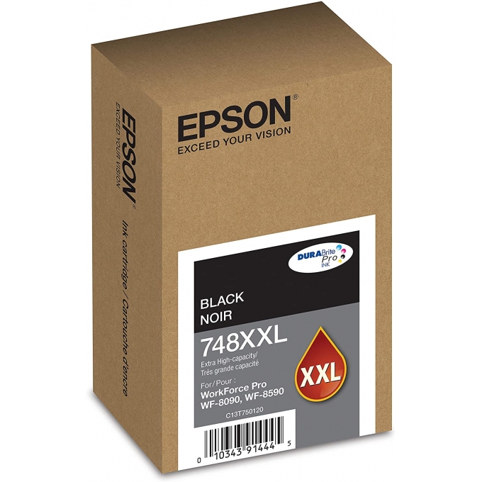 CARTUCHO DE TINTA EPSON T748XXL120-AL NEGRO EXTRA ALTA CAPACIDAD  WFP 6590 / EPSON