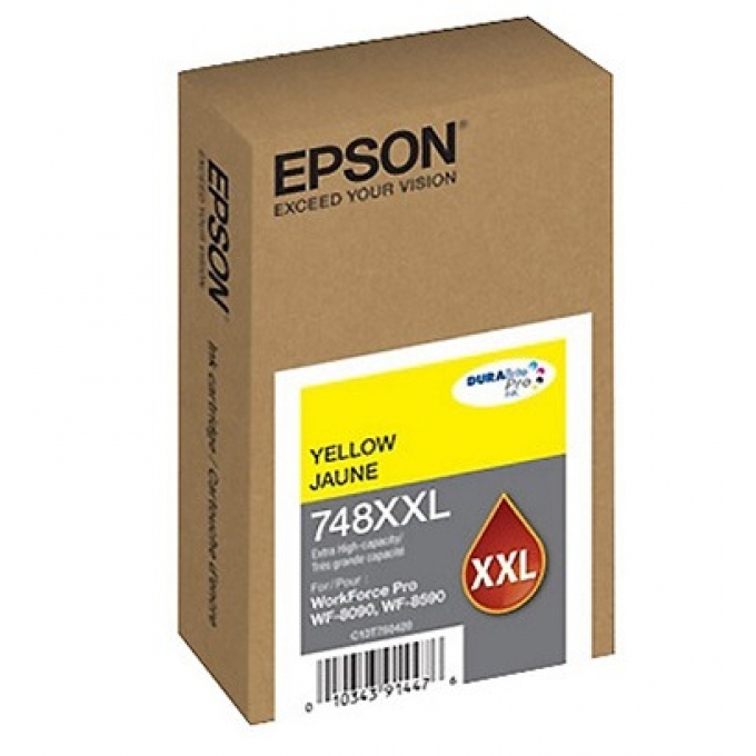 CARTUCHO DE TINTA EPSON  T748XXL420-AL  AMARILLO EXTRA ALTA CAPACIDAD  
 - WFP 6590 / EPSON