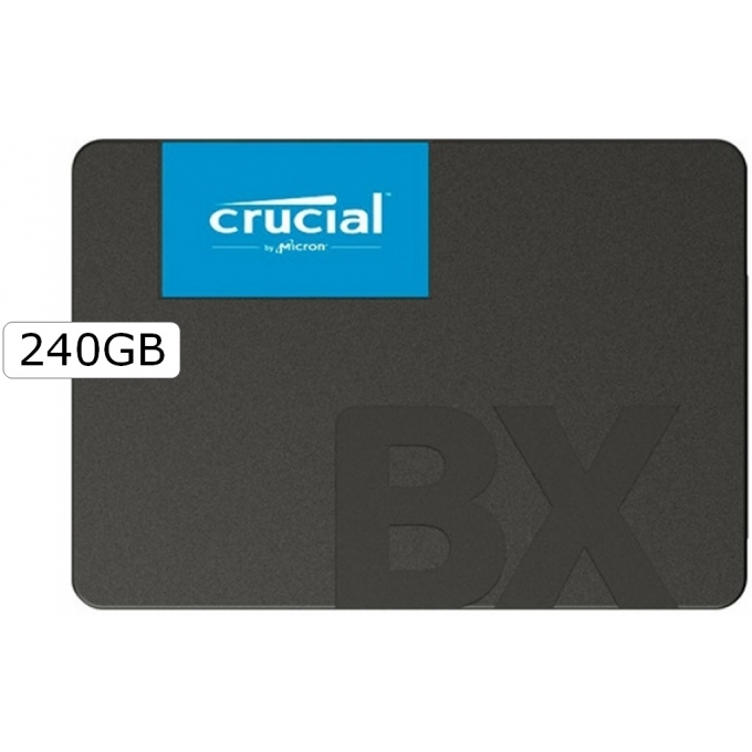 DISCO DURO 2.5 SOLIDO SSD CRUCIAL BX500 - 240GB para Laptop o PC / CRUCIAL