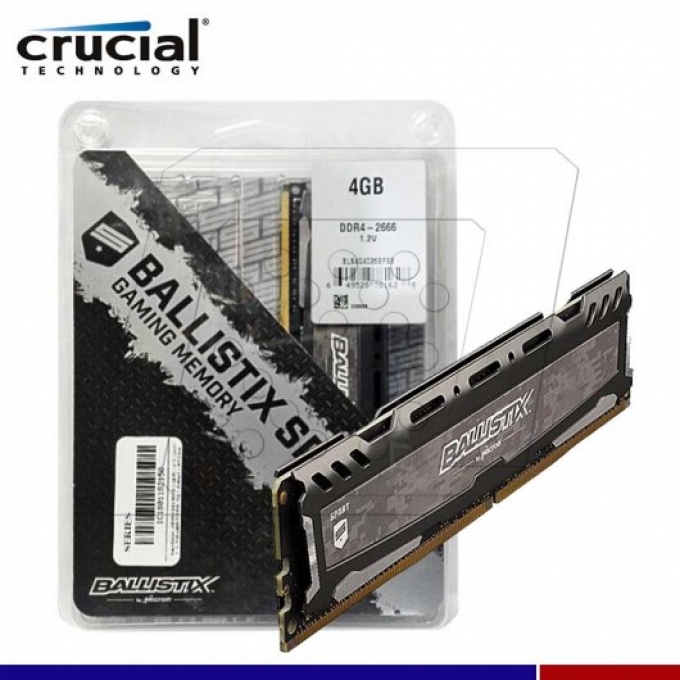 MEMORIA RAM CRUCIAL  DDR4 4GB - 2666 - DIMM / CRUCIAL