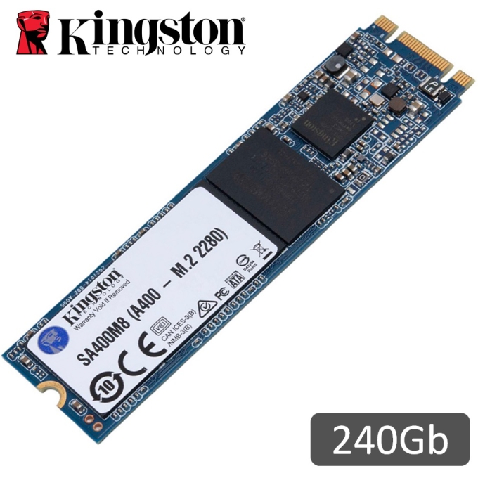 Disco Duro Solido SSD Kingston A400 240GB - M.2 - 2280 NVME - Interno / KINGSTON