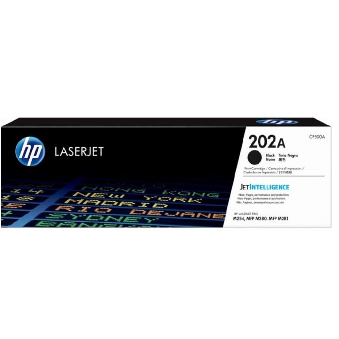 TONER HP 202A - NEGRO - LASER - 1300 PAGINAS -  IMPRESORA M254 - M280 - M281 / HP