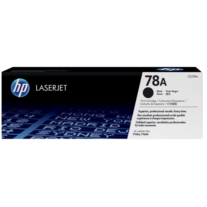 TONER HP LASER JET - CE278A - 78A NEGRO - 2100 Pag - IMPRESORAS M1536, M1537, M1538, M1539, P1566, P1606 / HP