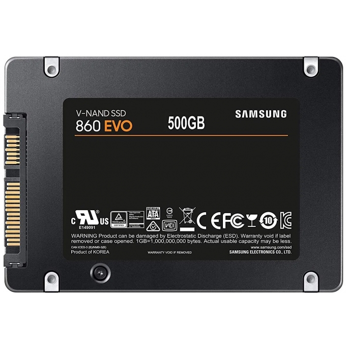 DISCO DURO SOLIDO 2.5 SSD SAMSUNG 860 EVO - 500GB - MZ-76E500E para Laptop o PC / SAMSUNG