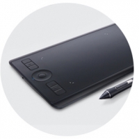 TABLETA CREATIVA WACOM INTUOS PRO PARA DIBUJO DIGITAL PTH660 - NEGRO / WACOM