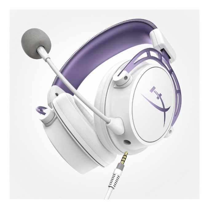 AUDIFONO HYPERX CLOUD ALPHA HX-HSCA-PL BLANCO-PURPURA - GAMER / HYPERX