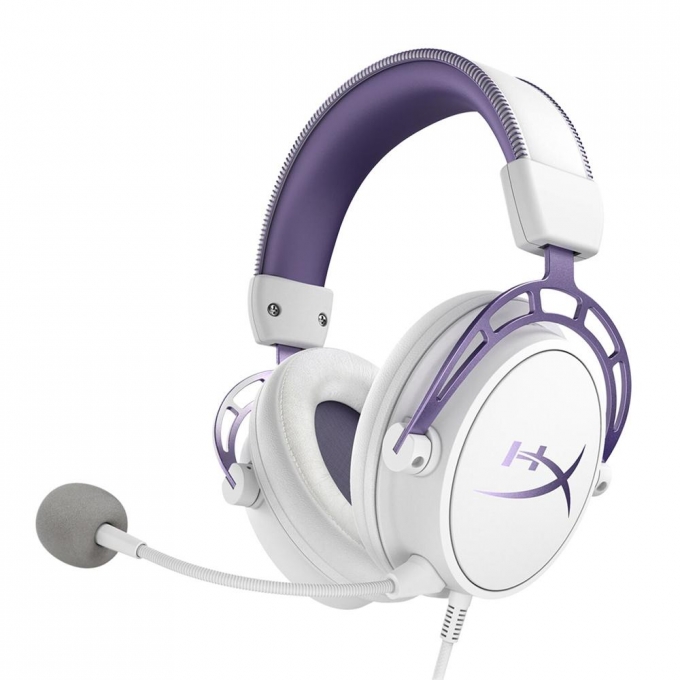 AUDIFONO HYPERX CLOUD ALPHA HX-HSCA-PL BLANCO-PURPURA - GAMER / HYPERX