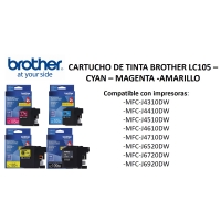 CARTUCHO DE TINTA BROTHER LC105Y- AMARILLO / BROTHER