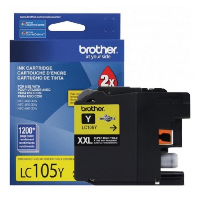 CARTUCHO DE TINTA BROTHER LC105Y- AMARILLO / BROTHER