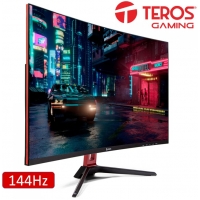 MONITOR TEROS 27pulgadas TE-3170N LED CURVO 1920X1080 FHD HDMI / DISPLAYPORT / VGA - 144HZ 1ms - GAMER / TEROS